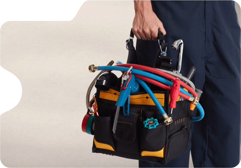 worker holding a toolbox